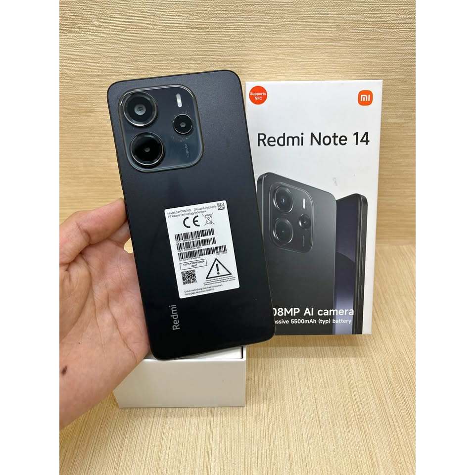 HP Xiaomi Redmi Note 14 8/128 Second Bekas Fullset