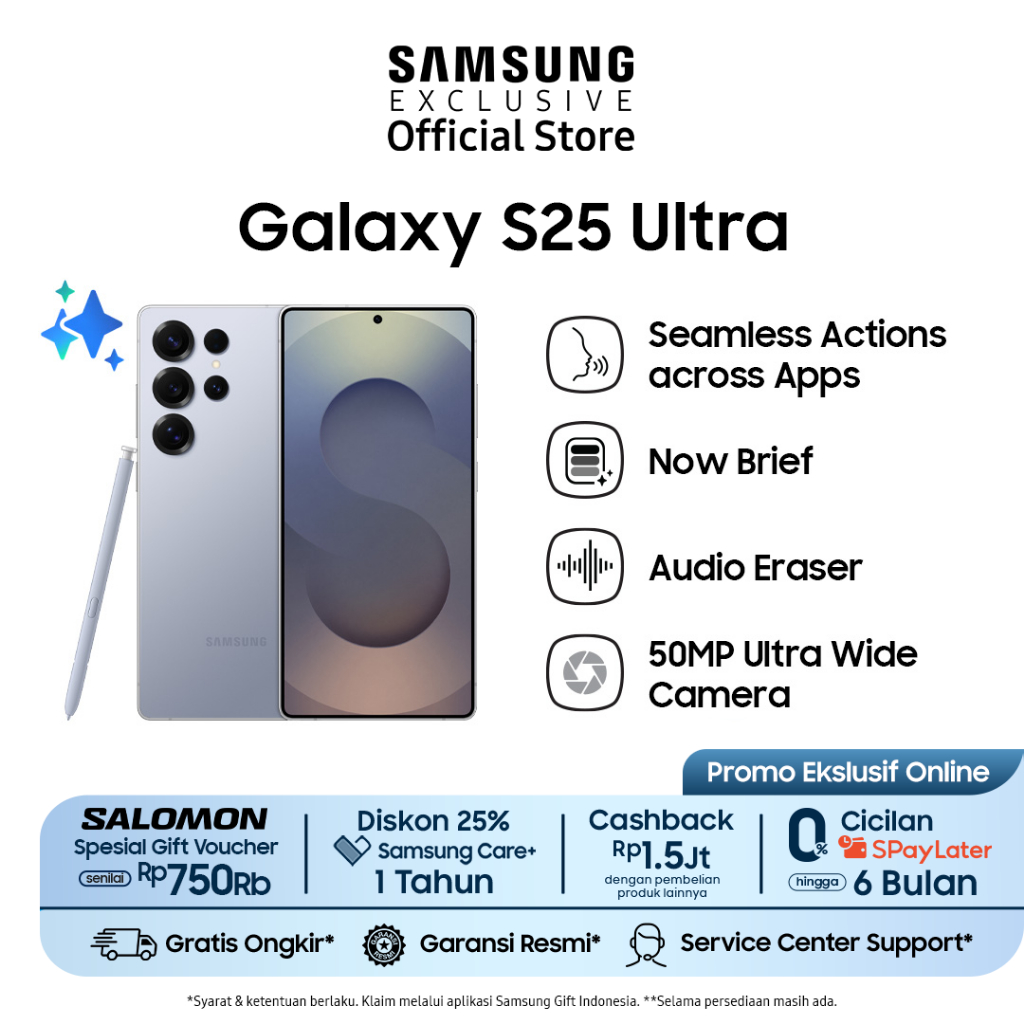 Samsung Galaxy S25 Ultra 12/512GB - Titanium Silverblue | Smartphone AI | Galaxy AI | Kamera 200MP |