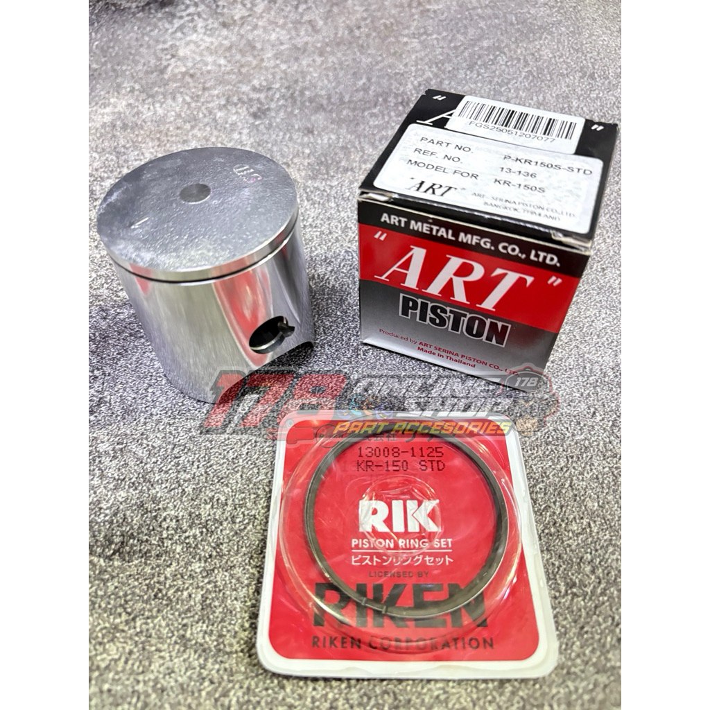 piston ninja r, ninja rr, ninja ss, kr single ring original ART thailand (diameter standar)