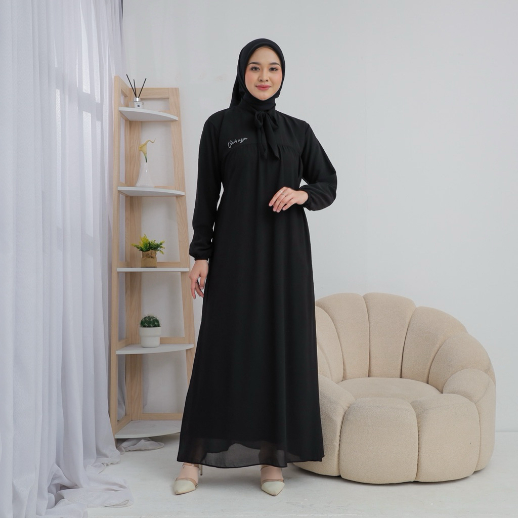 Gamis ceruty polos/ gamis daily