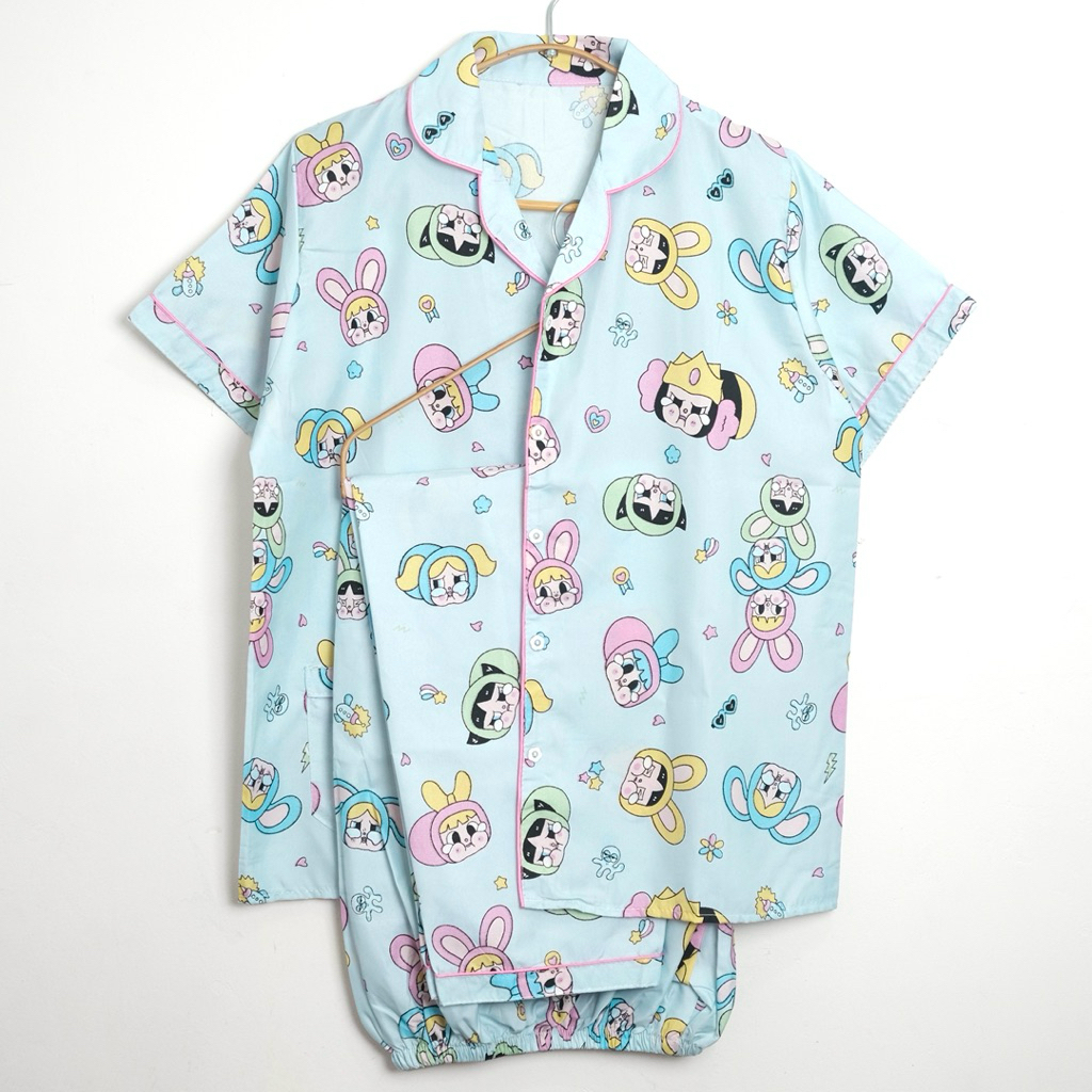 A21- Piyama Lengan Pendek- Sleepwear - Baju Tidur Premium - Piyama Wanita - Piyama Lucu