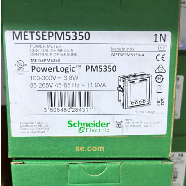 Power meter SCHNEIDER METSEPM5350 PM5350 PM 5350 - POWERLOGIC PM5350
