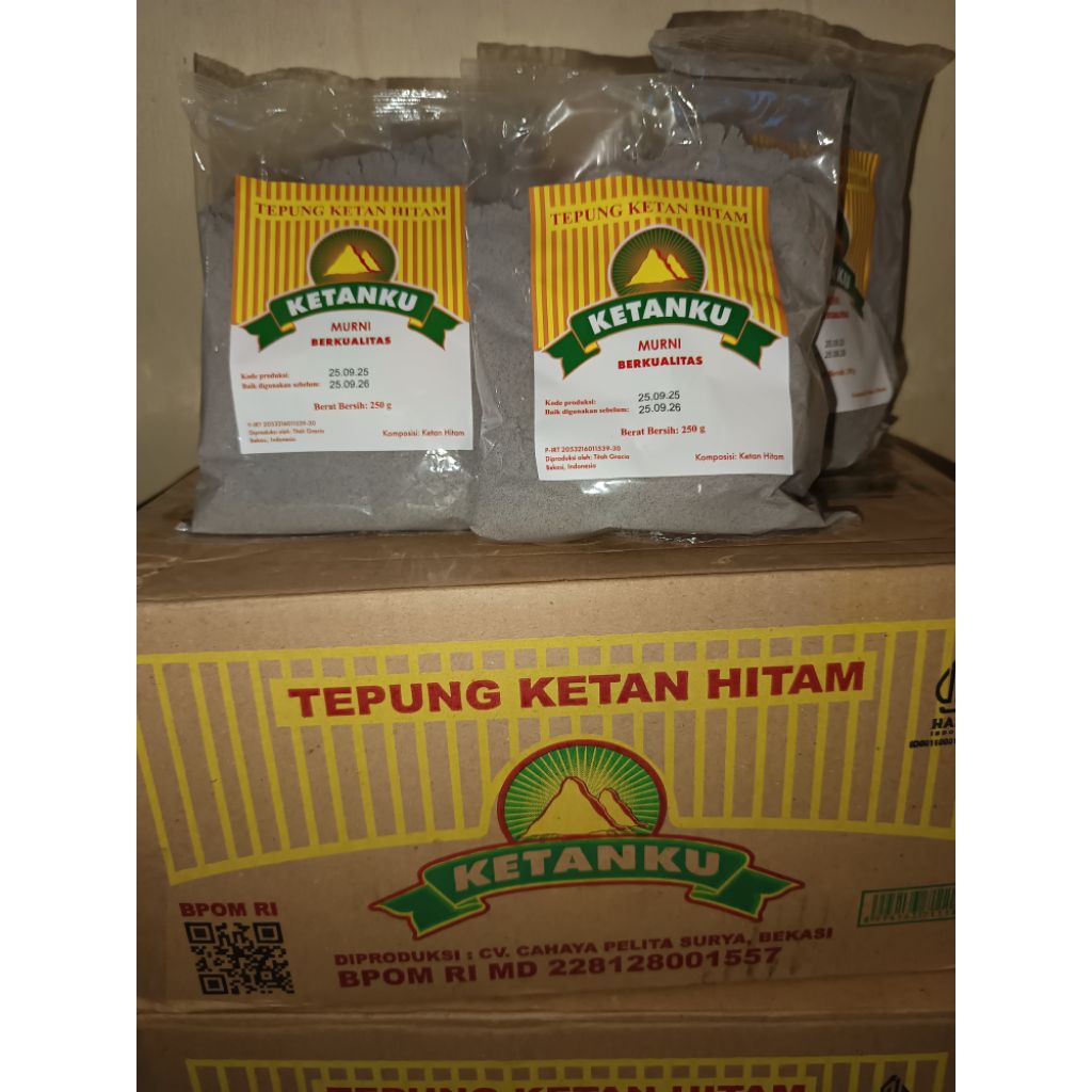 Tepung Ketan Hitam KetanKu 250gr 1 Dus isi 20pcs