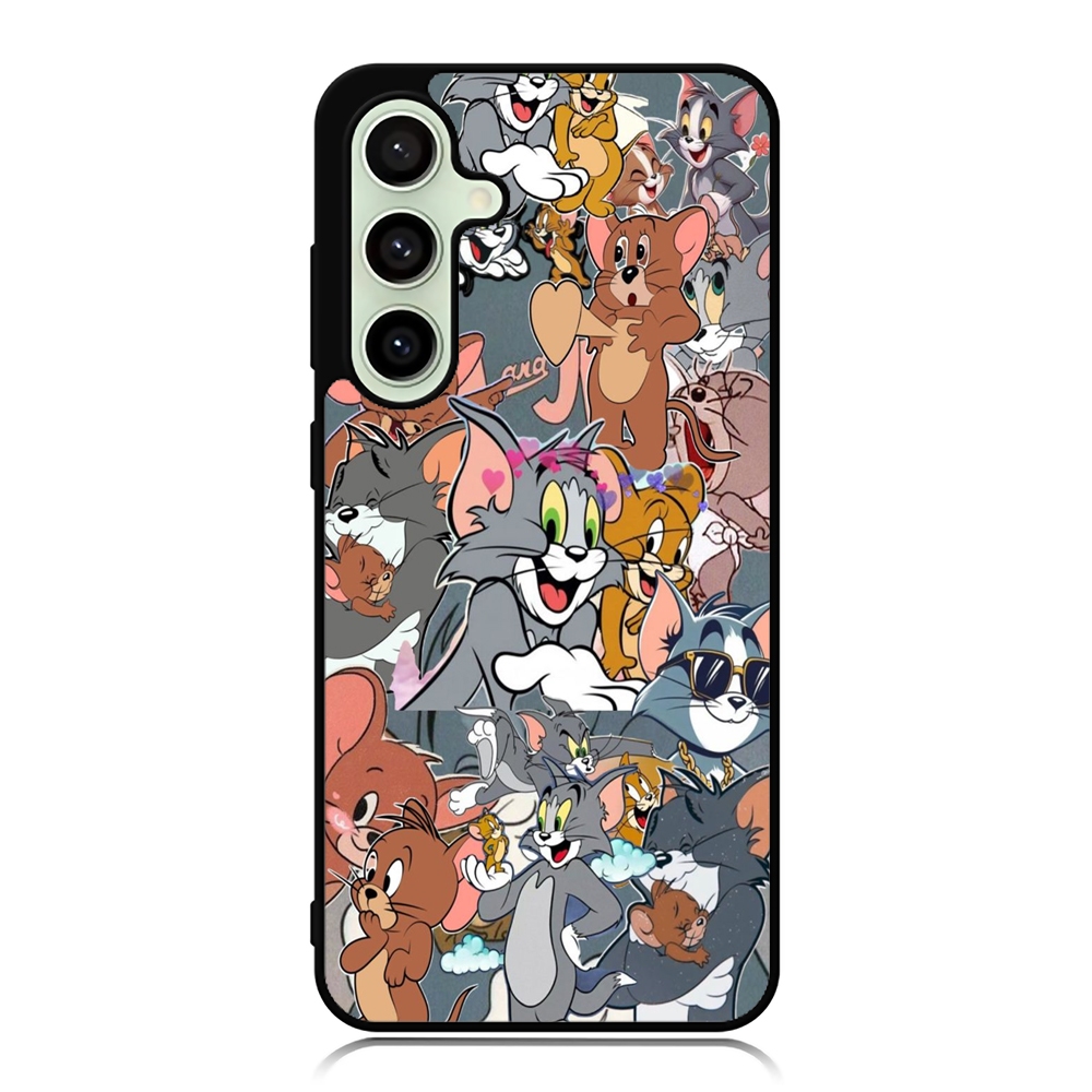Case Phone Series Samsung A56 A36 A26 A55 A54 A53 A52 A51 A50 5G Tpu Softcase Tom And Jerry Love