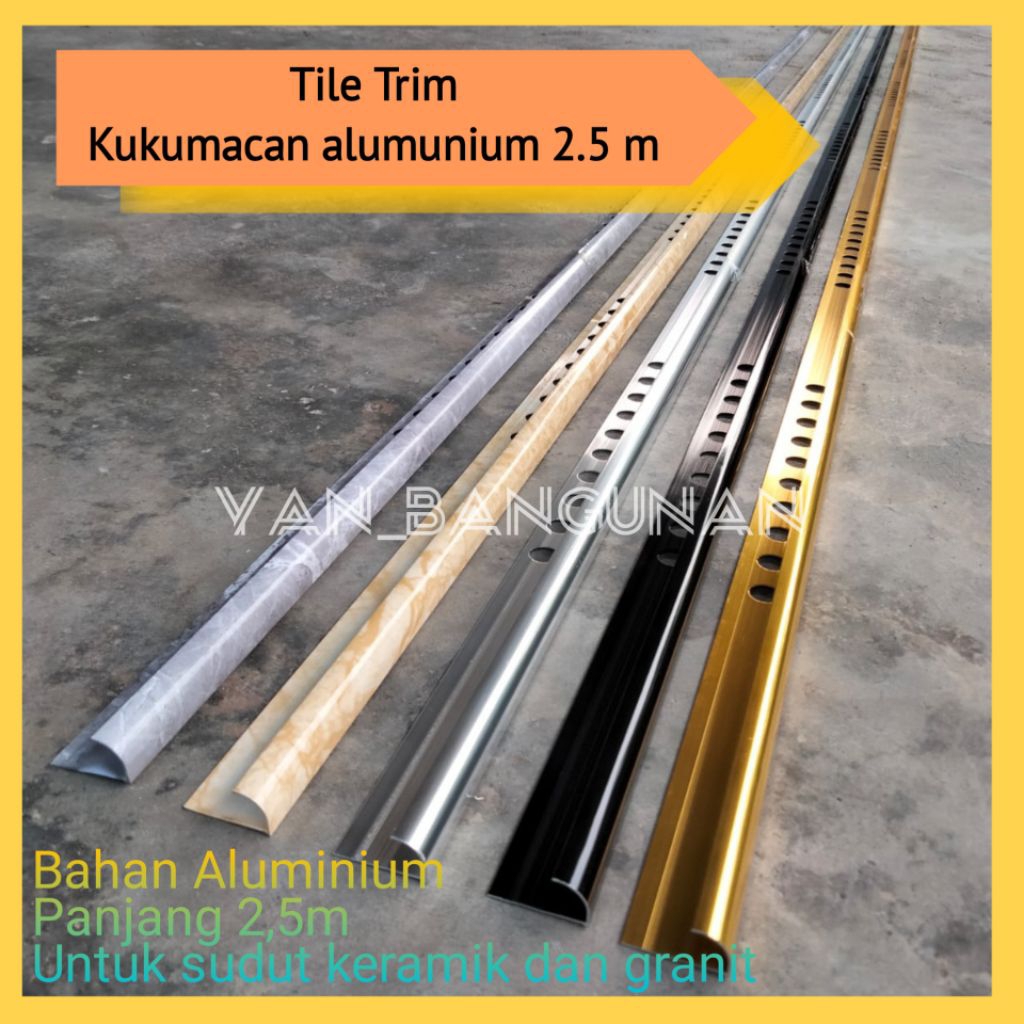 Kuku macan alumunium/ tile trim / kukumacan keramik granit