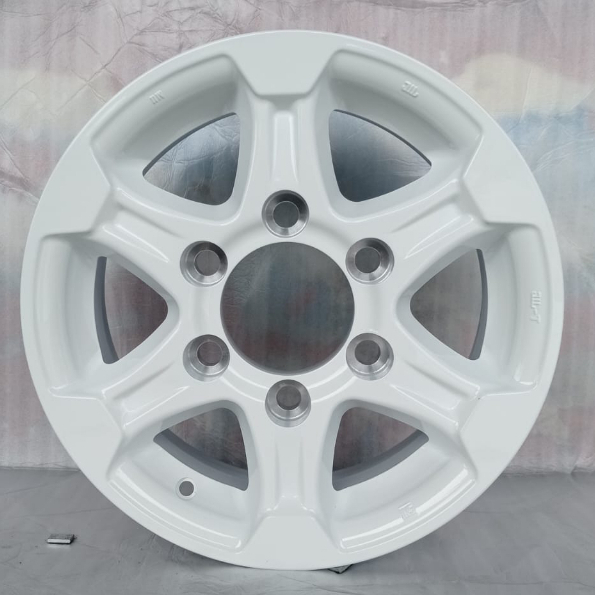 VELG RACING TRAGA WHITE R14 ORIGINAL PAKO (1 biji), Kuat Muatan Berat (5 ton)