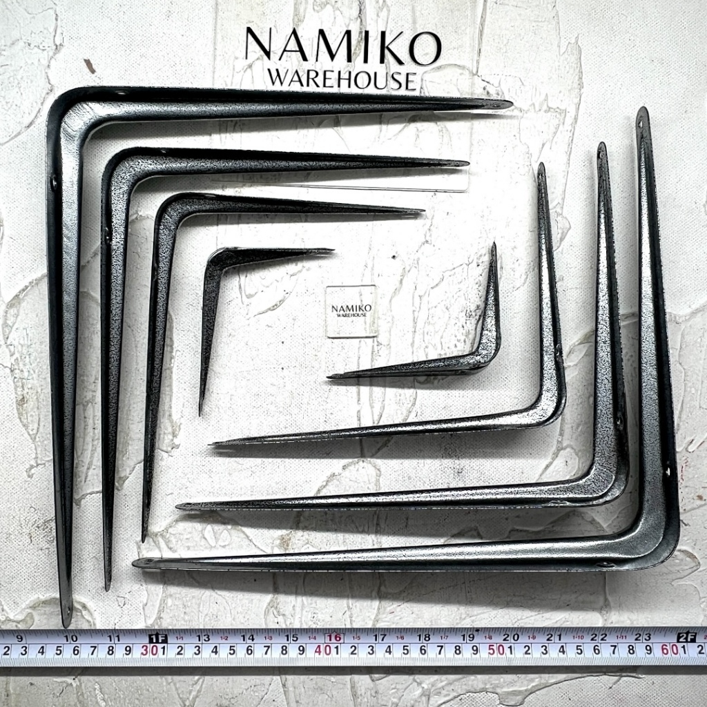 GROSIR 12 set siku penyangga rak dinding hammerstone 3 - 14 inch NAMIKO WAREHOUSE