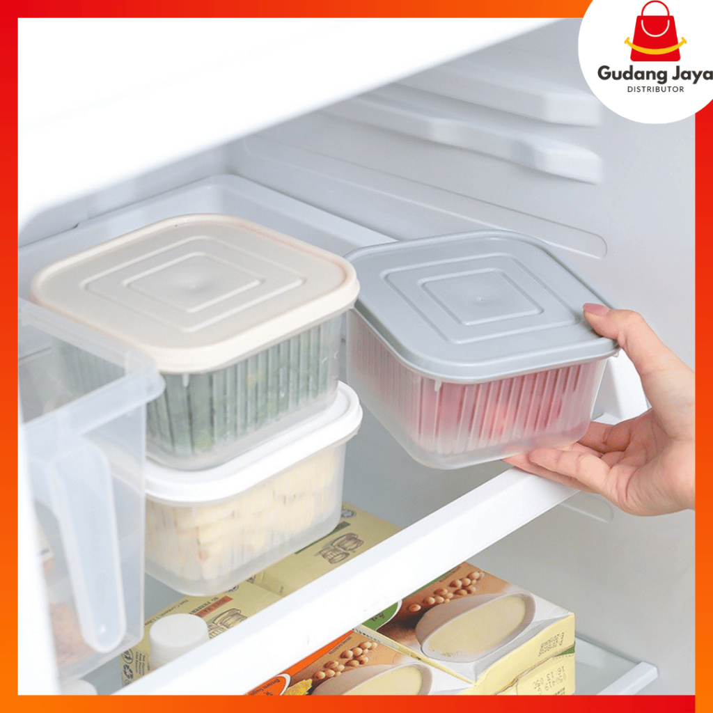 HC0193 TOPLES KOTAK PENIRIS SAYURAN BUAH / KOTAK PENIRIS PENYIMPANAN KULKAS KECIL
