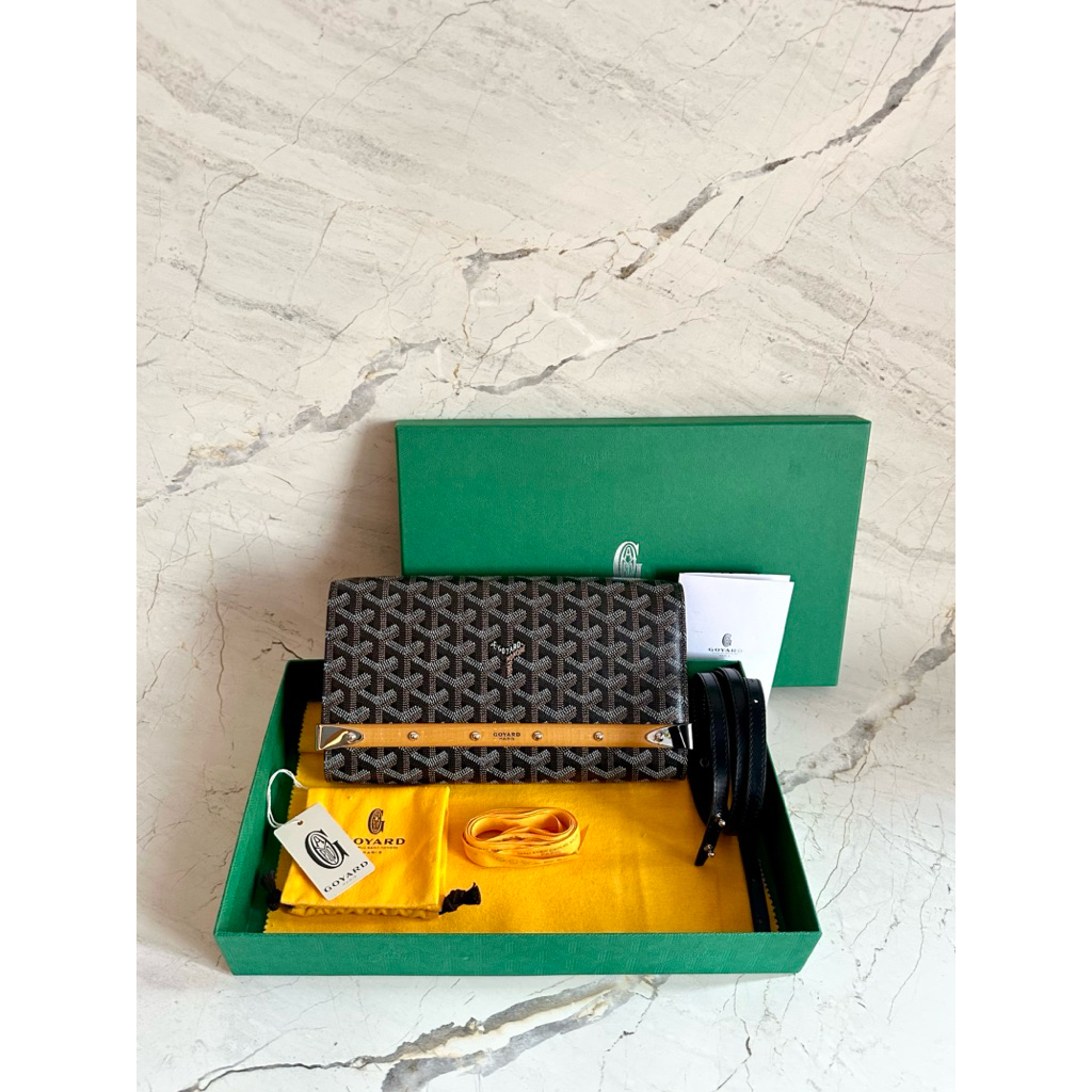 Rare Preloved goyard monte carlo PM black 2021 authentic crossbody shoukder bag