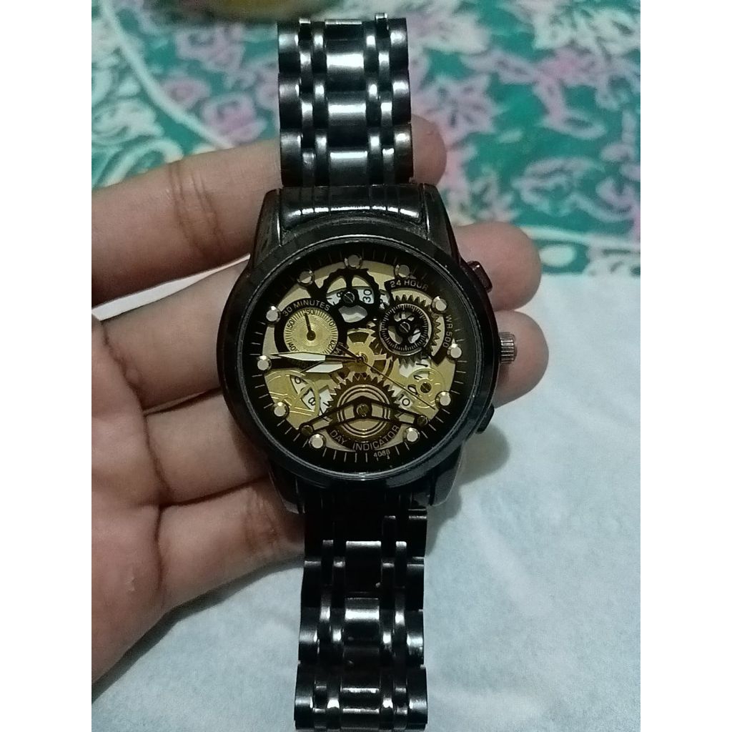 Jam Tangan Pria Luxury FNGEEN Stainless Steel Quartz Original Anti Air (Minus Minta Ganti Baterai)