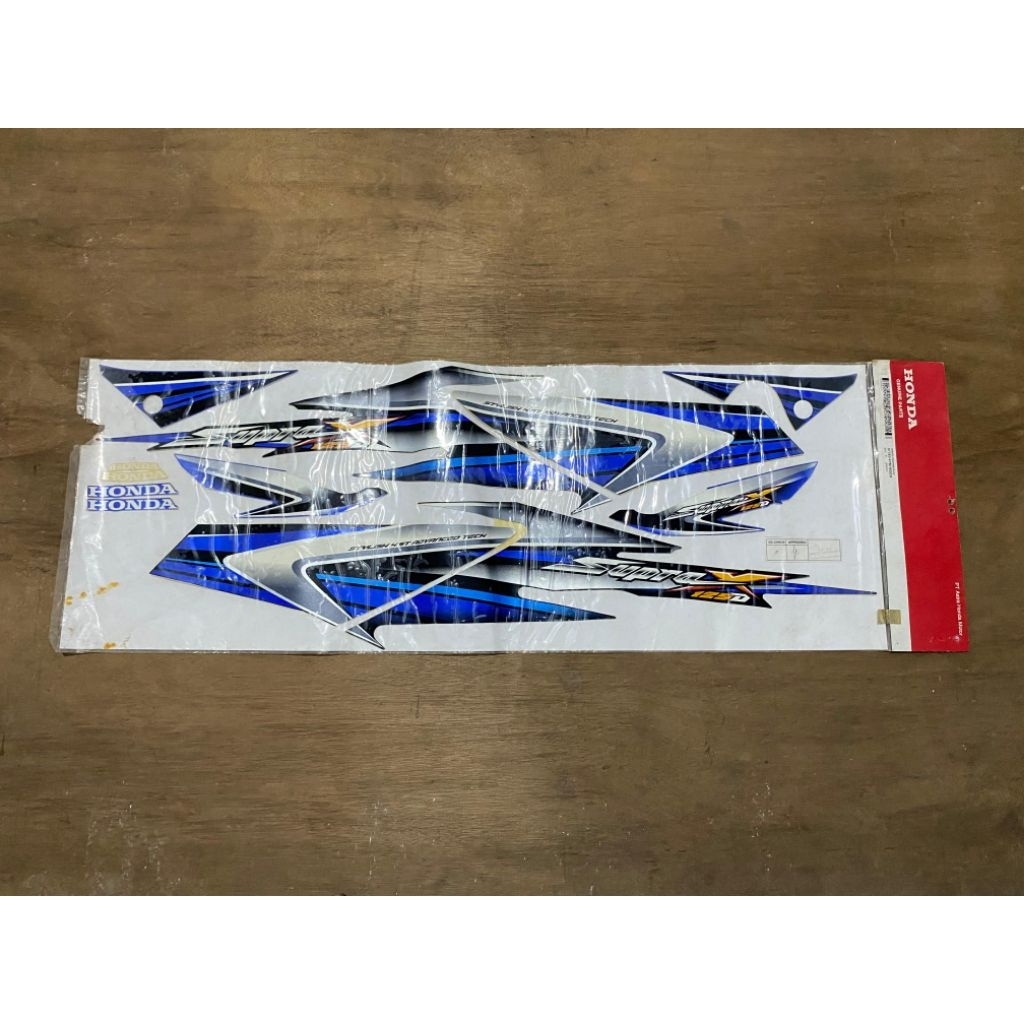871X0 KTM N00ZD striping stiker supra x 125 lama original baru ahm