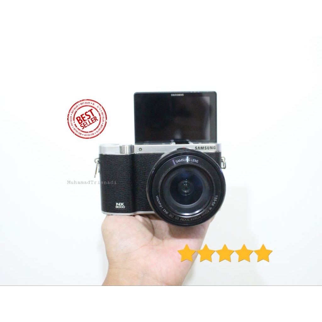 Camera Kamera Mirrorless Samsung NX3000 Lensa 16-50mm OIS FullHD Video 20.3MP For WIFI Hitam Murah