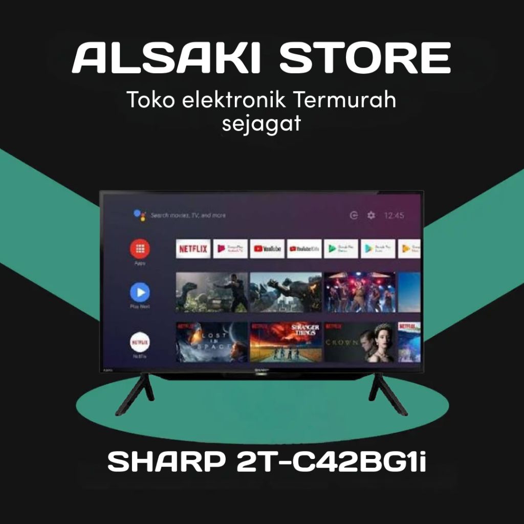 LED TV SHARP 42 inch 2T-C42BG1i Android Smart Digital FULL HD TV - 42BG
