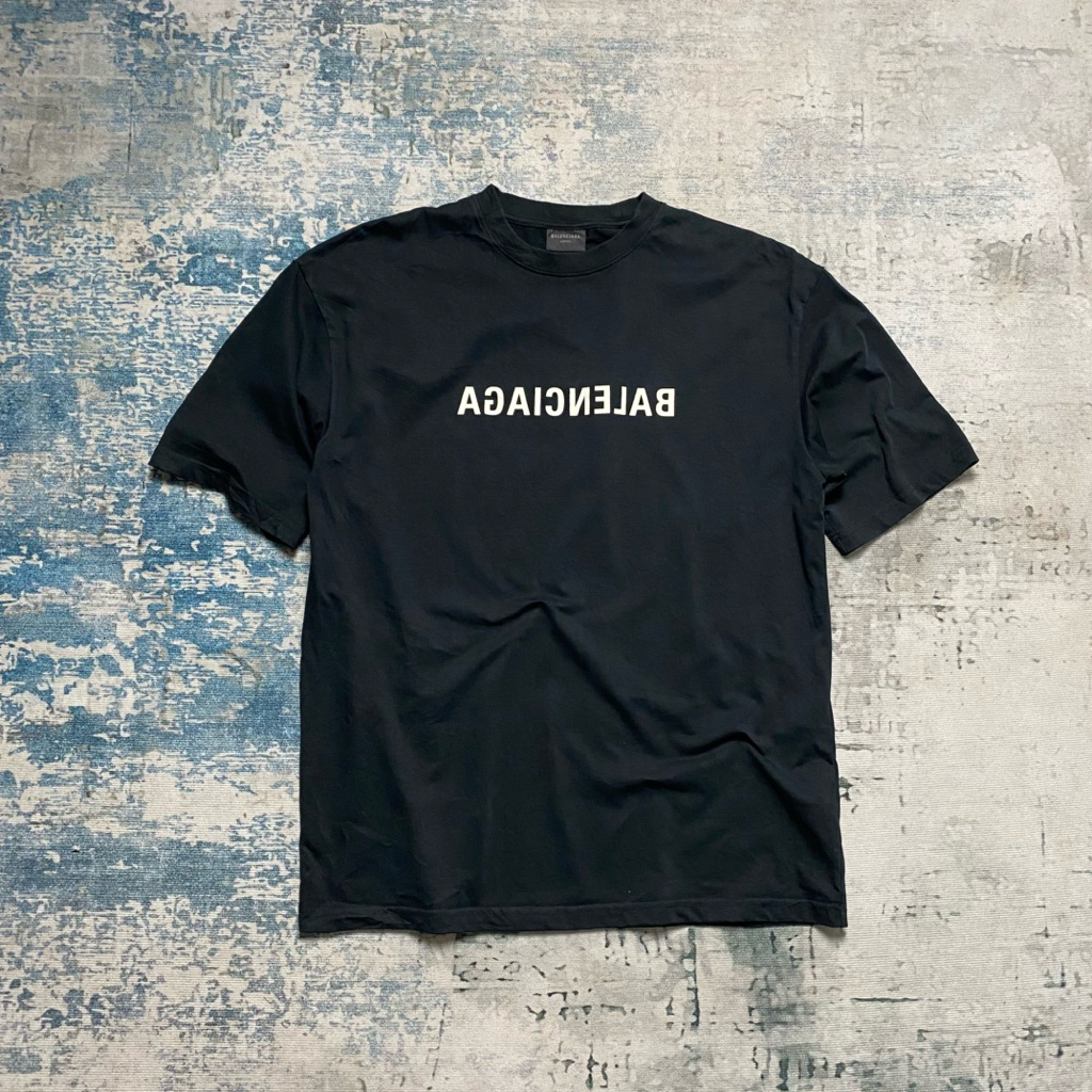 KAOS BALENCIAGA SCRIPT LOGO ORIGINAL