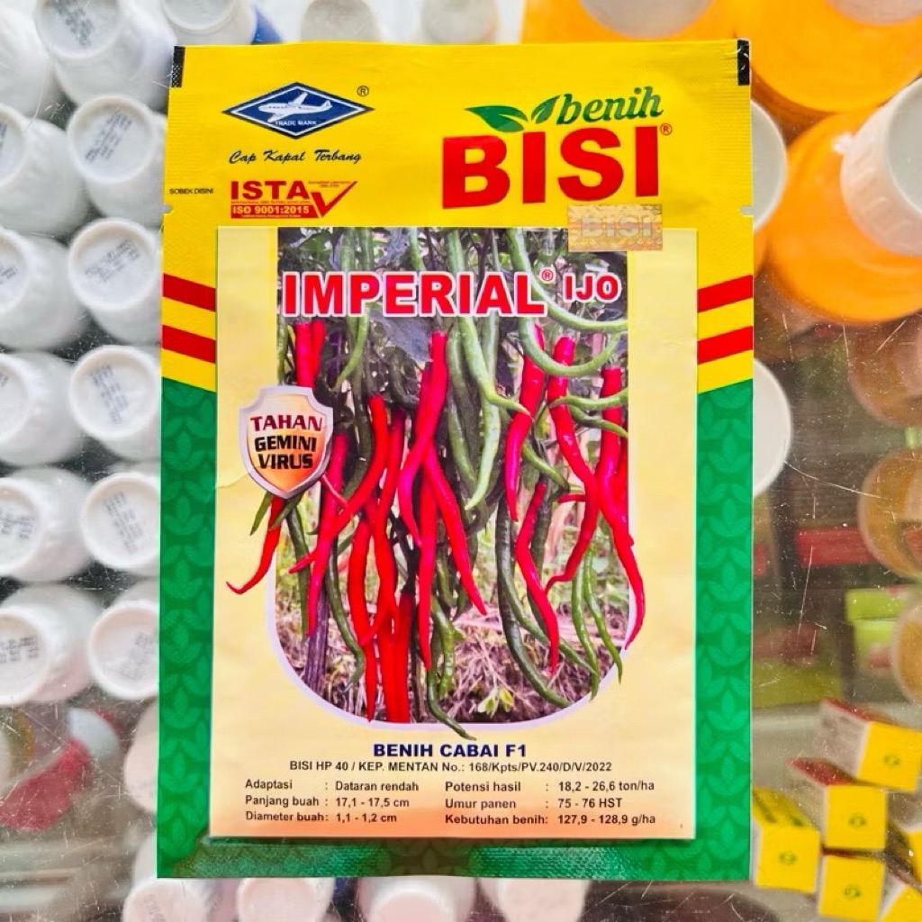 Benih cabe keriting IMPERIAL IJO 10 gram , cabai merah keriting hibrida tahan virus