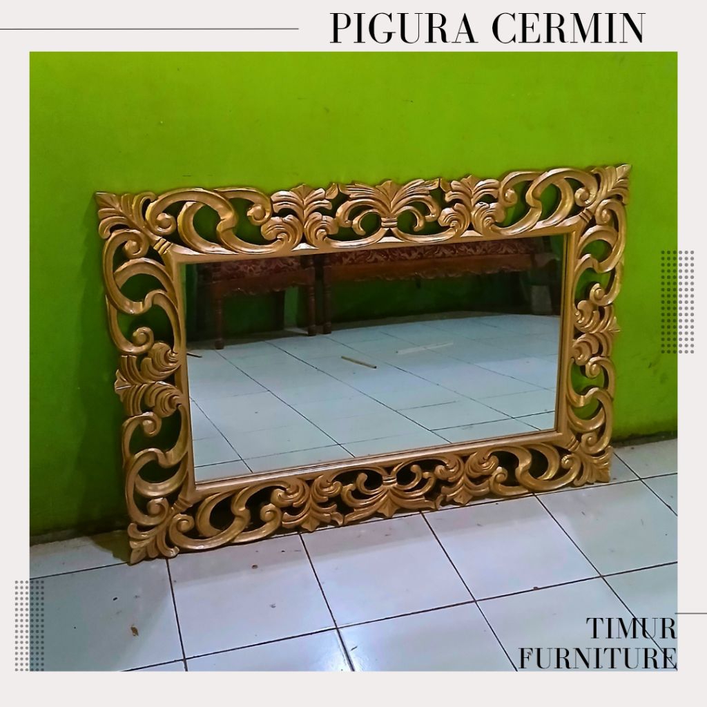 Pigura Cermin Ukir Jepara Pigura kayu jati