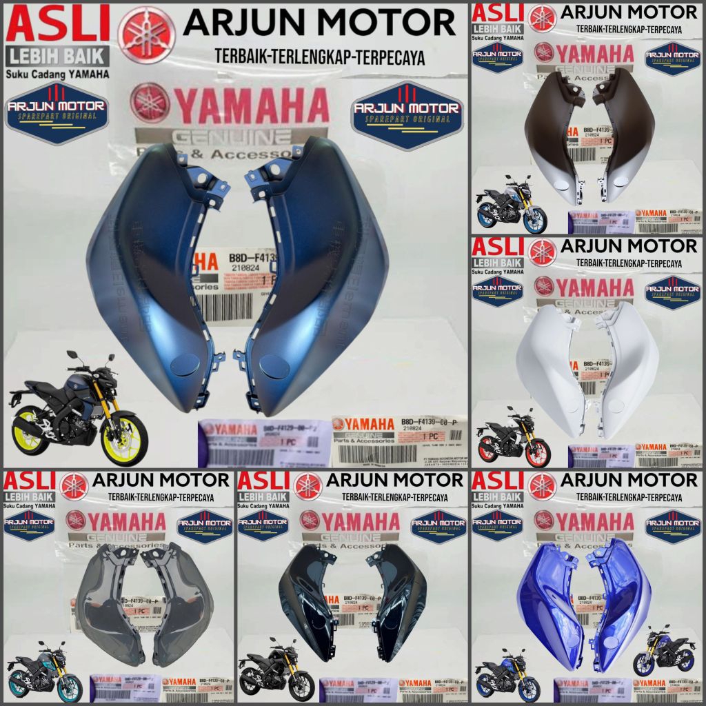COVER SIDE COVER TANGKI KANAN KIRI MT15 MT 15 B8D-F4139-00 B8D-F4129-00 ORIGINAL YAMAHA