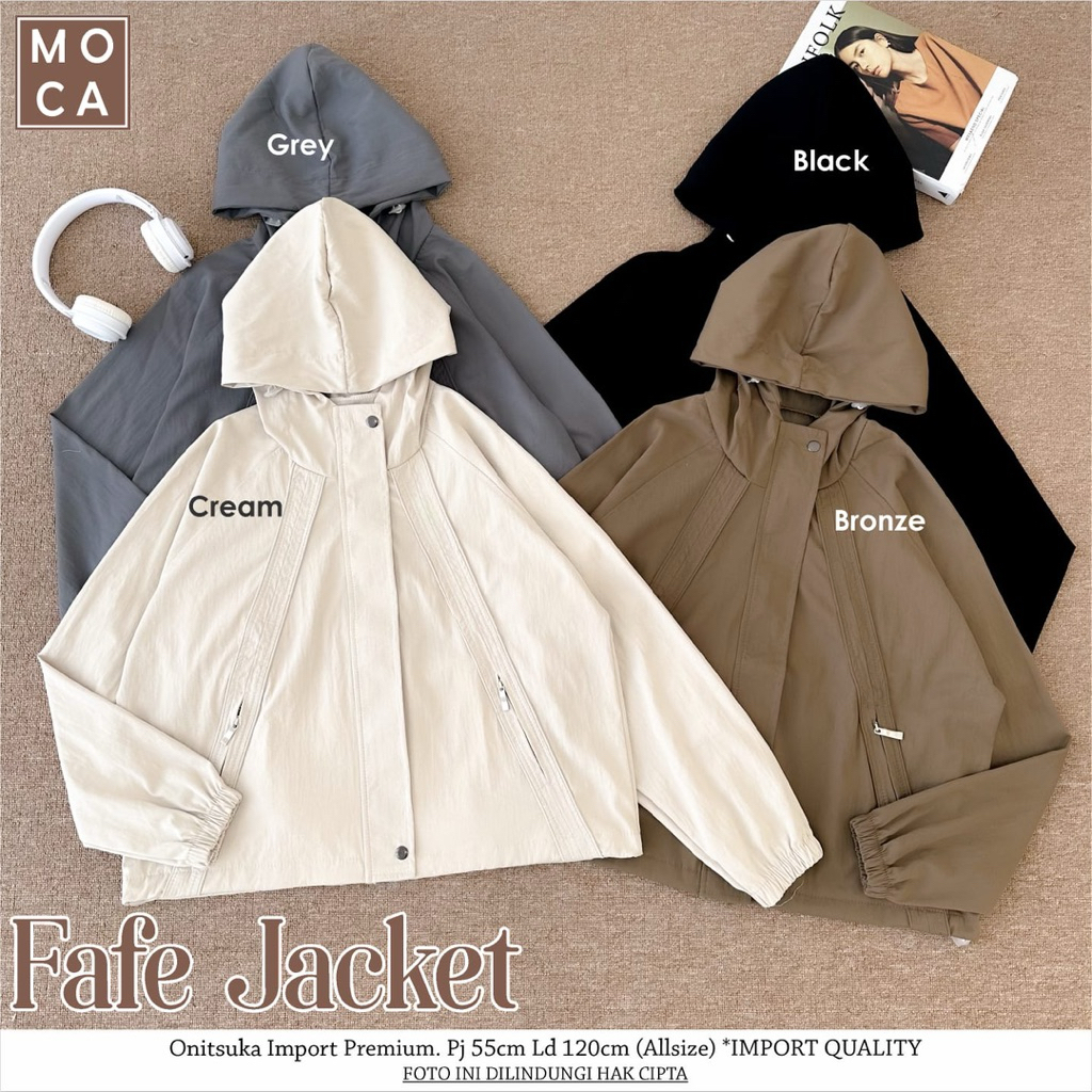 COD= NO CANCEL• Fafe Jacket by Moca• Jacket Polos Oversize Best Seller