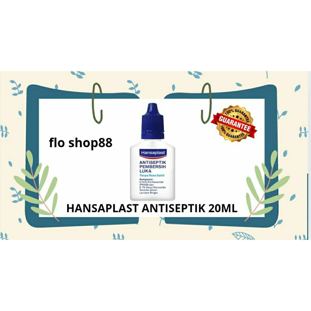 HANSAPLAST ANTISEPTIK / HANSAPLAST ANTISEPTIK PEMBERSIH LUKA / HANSAPLAST ANTISEPTIK 20ML / HANSAPLA