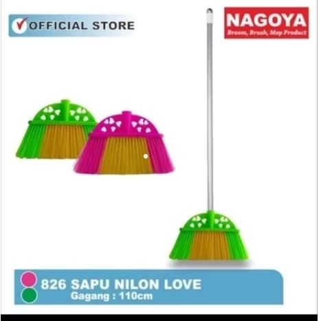 Sapu Nilon Nagoya Love 826 / Sapu Lantai Nilon Nagoya Love