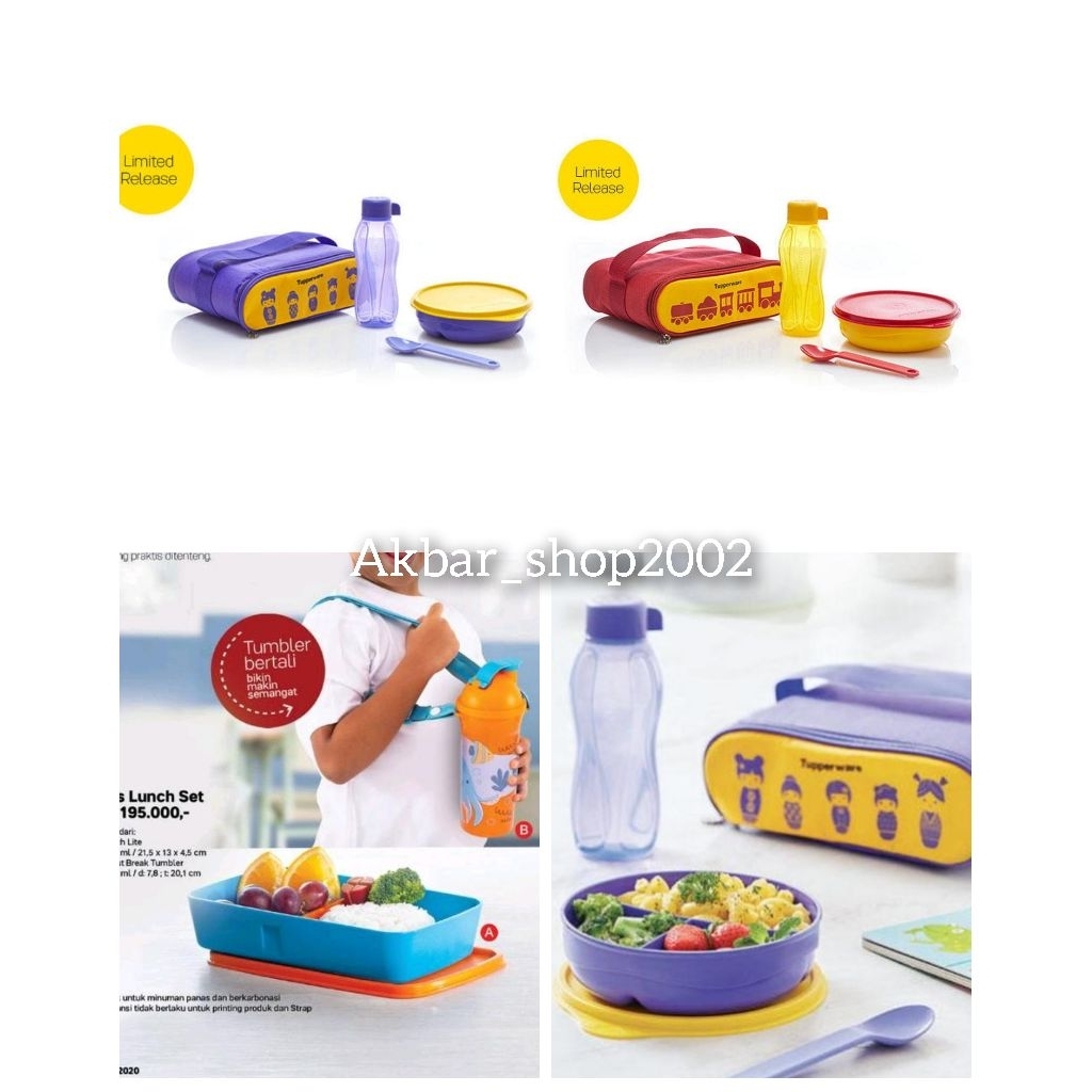 Tupperware kids lunch set atau doll lunch set
