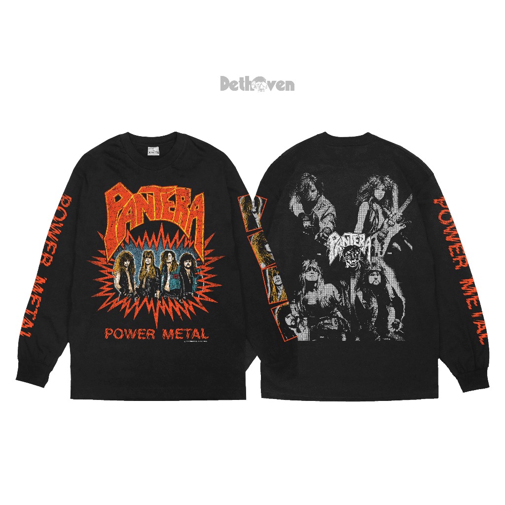 Kaos PANTERA - Power Metal LS | Kaos band metal dan rock | Kaos band vintage