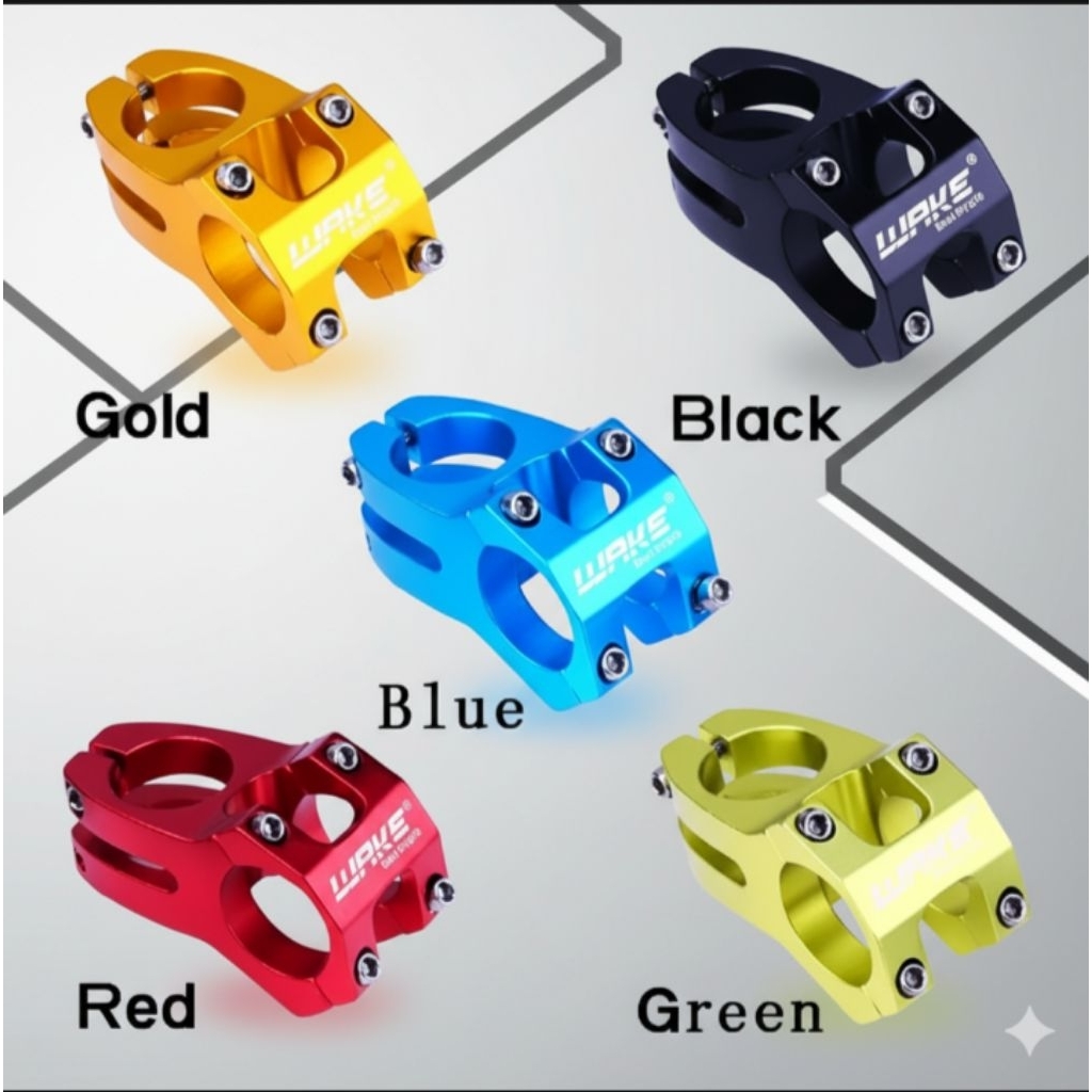 Kepala stang sepeda stem Wake alloy Riser Stem Stang Sepeda Panjang 45 mm Gunung Penjepit Stang Tand