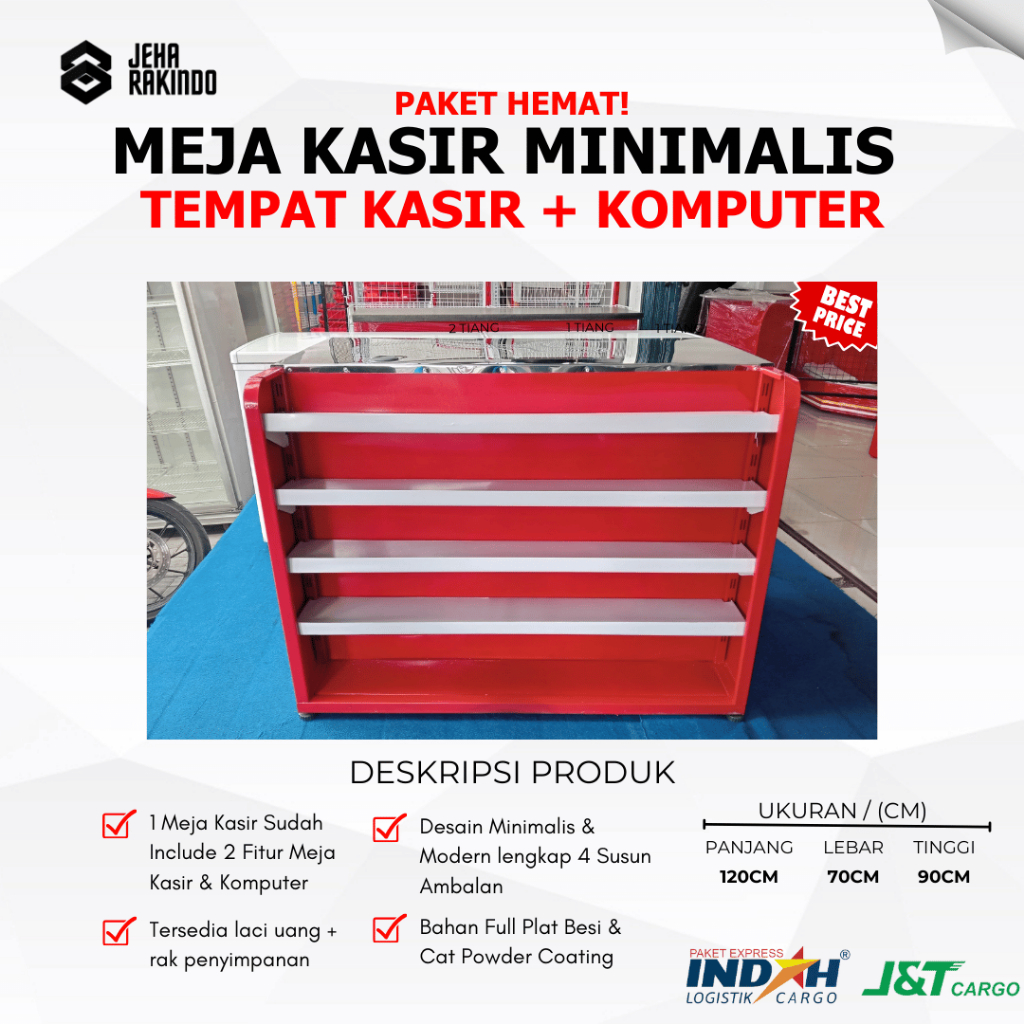 Meja Kasir Lurus Minimalis Meja Kasir Minimarket Meja Kasir Swalayan
