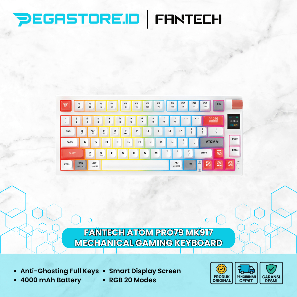 Fantech Atom PRO79 MK917 Mechanical Gaming Keyboard White
