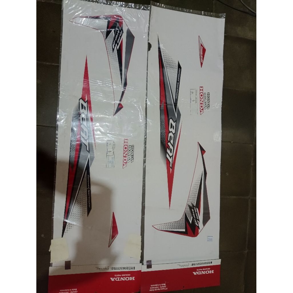 Striping stiker sticker motor Honda beat new terbaru injeksi fi original ORI baru ahm nos fullset se
