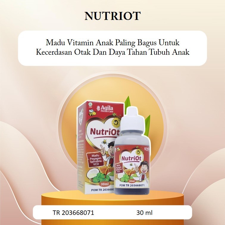 VITAMIN ANAK NUTRIOT Madu Vitamin Anak Paling Bagus Untuk Kecerdasan Otak Dan Daya Tahan Tubuh Anak