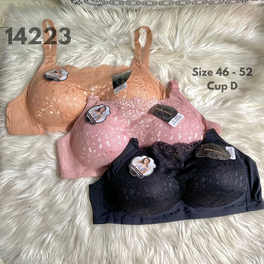 PAKET 3 PCS BH KEMBEN 703 BUSA SEDANG KODE 14223 CUP JUMBO DARI UKURAN 46-52