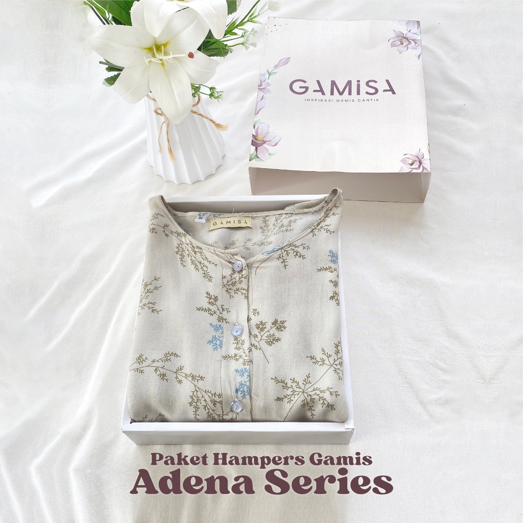 Hampers Gamis Dewasa Adena Series - Buat Kado Ulang Tahun Bahan Rayon Viscose Premium Bisa COD