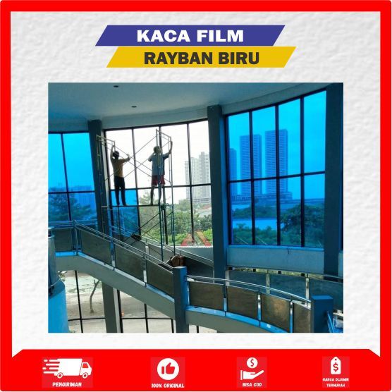 Sticker Stiker Kaca Film Jendela Rumah Kacafilm Mobil Riben Biru