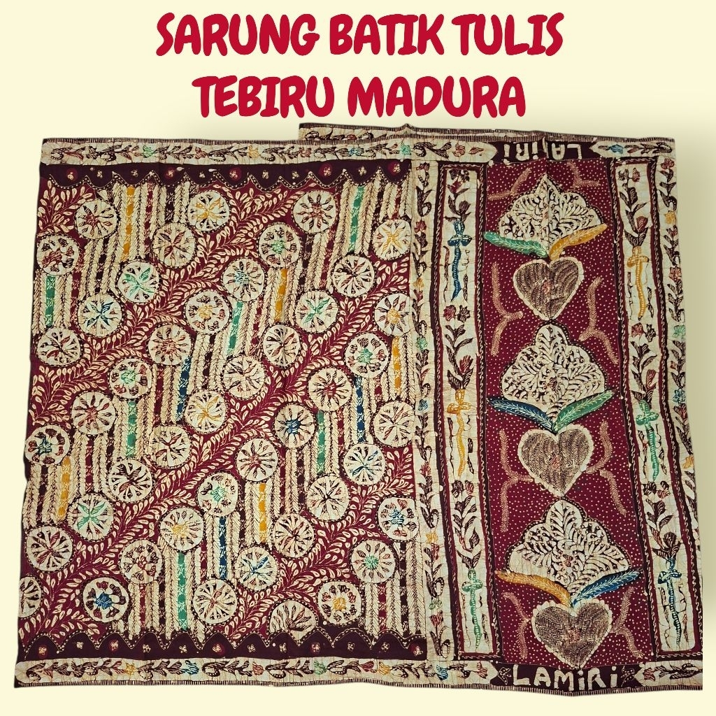 Kain Sarung Batik Tulis Original Madura Tanjung Bumi Bangkalan Cap Lamiri BHS Donggala