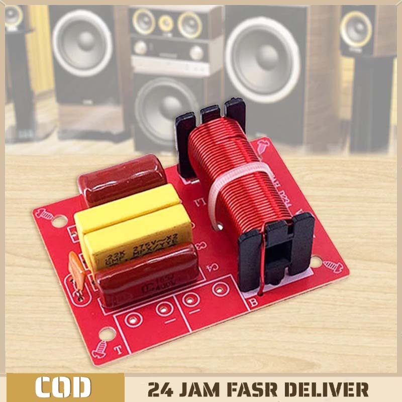 Crossover Speaker 2 Way Kros Over Pasif untuk Woofer Tweeter Board Crossover Speaker Audio Hi-Fi 80W