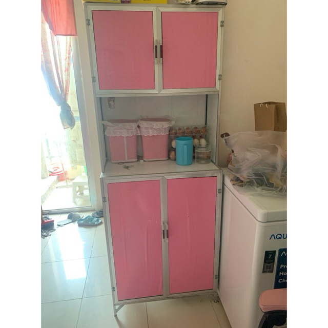 lemari dapur 2 pintu second