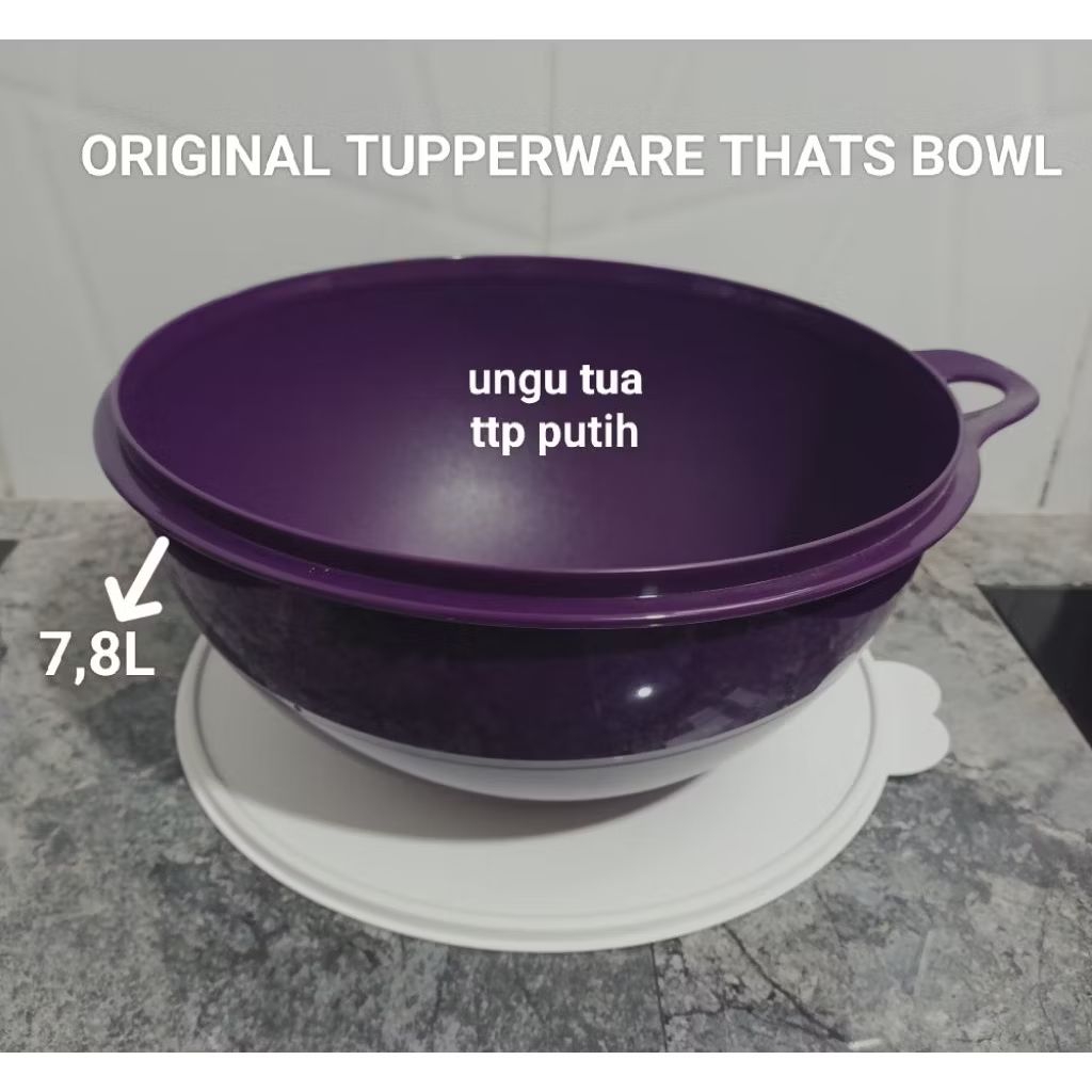 ORIGINAL  TUPPERWARE  THAT BOWL 7.8L/  KOTAK MODULAR CRISPER 6L / KEEP N CARRY 5KG  1PC