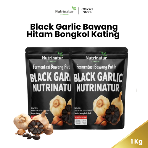 Nutrinatur - Black Garlic Bawang Hitam Bongkol Kating 1 Kg