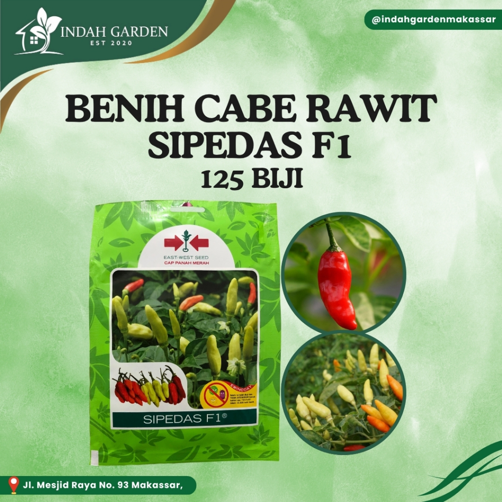 Cap Panah Merah - Benih Cabe Rawit SIPEDAS F1 125 Biji