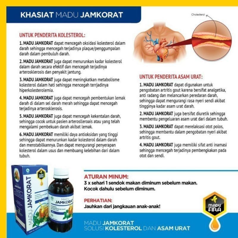 MADU JAMKORAT ORIGINAL DI APOTIK KIMIA FARMA ASAM URAT KOLESTEROL HIPERTENSI DIABETES KENCING MANIS