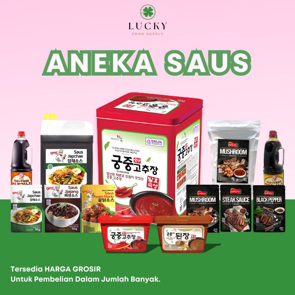 Aneka Saus Korea - Japchae JJajang Gochujang Doenjang Ayam Madu Tokpokki / ANEKA SAUS HALAL