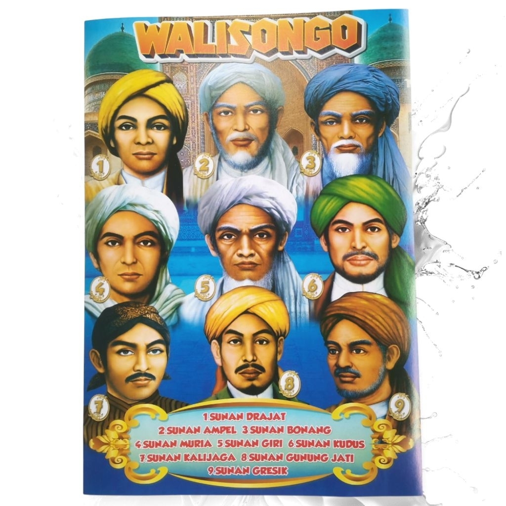 Poster Pajangan Dinding Gambar Walisongo