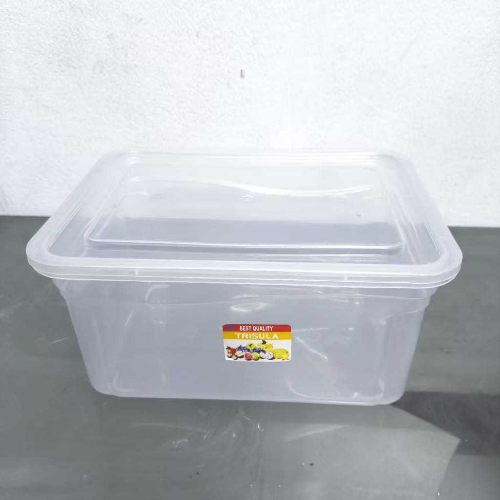 TOPLES KMP TRISULA MUTIARA 1800 ML FOOD BOX KOTAK WADAH MAKANAN BENING SERBAGUNA