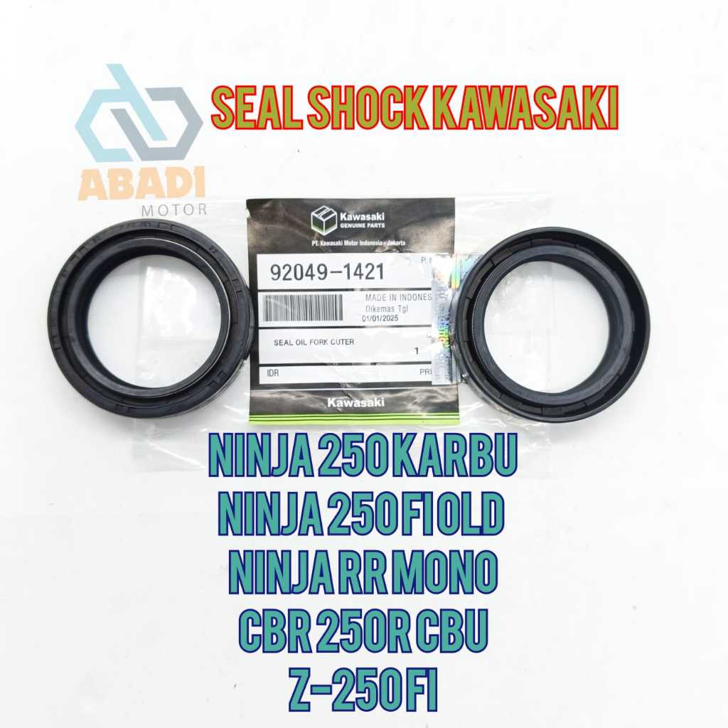 Seal Shock Shok Depan Ori Kawasaki Ninja 250 FI Ninja RR Mono Z-250 SL Ninja Karbu 4 Tak CRF 150L CB