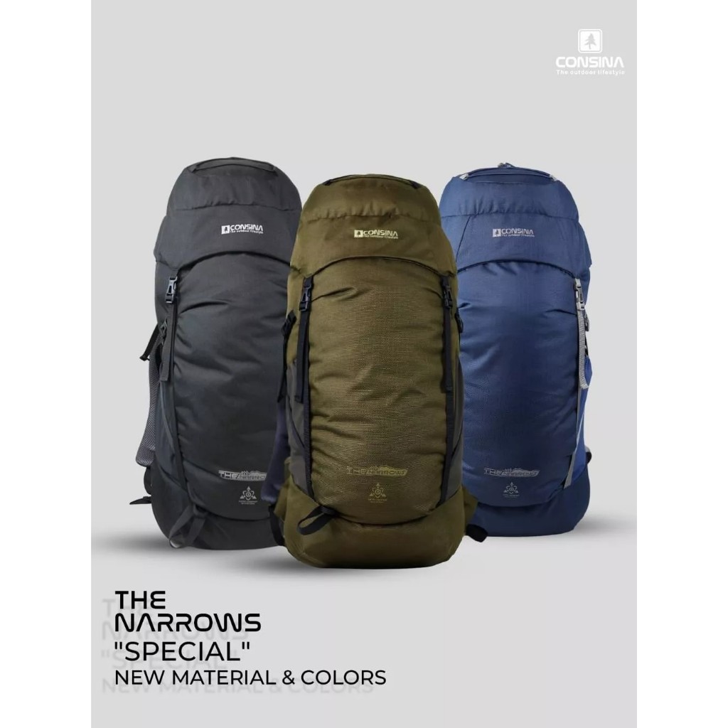Tas Gunung Consina /Carrier The Narrows 40 Liter Ransel Hiking dan Treveling