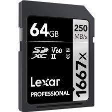 MEMORI LEXAR SDXC 1667X 64GB
