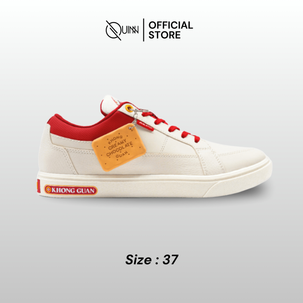 Aerostreet x Khong Guan Natural Merah Shoes / Sepatu Sneakers Wanita