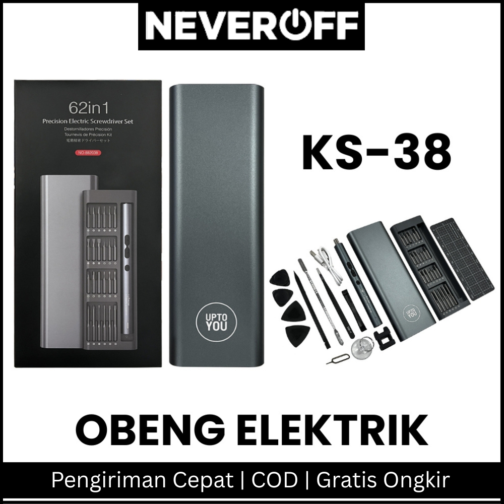 Obeng Elektrik Set Komplit KS-38 - Precision Electric Screwdriver