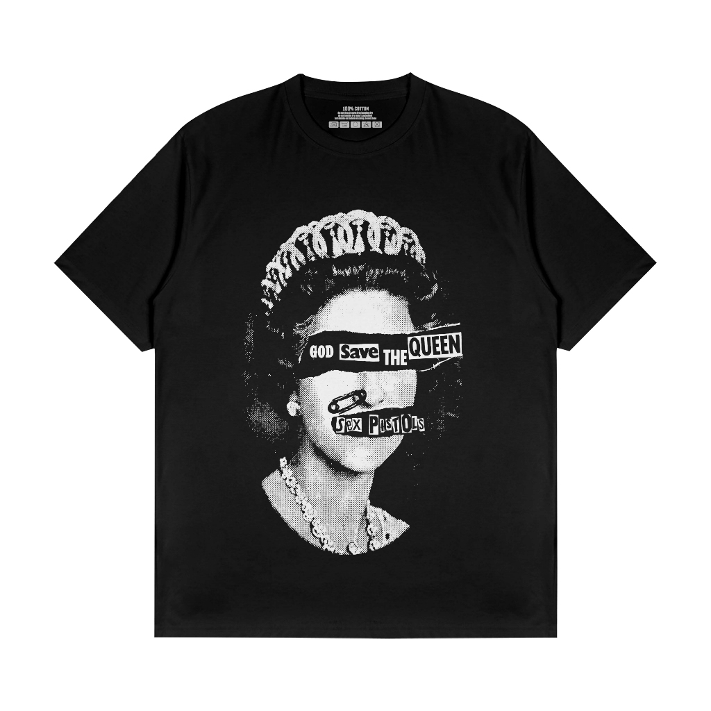 Kaos sex pistol god save the queen / kaos band punk / kaos distro musik pria wanita terlaris